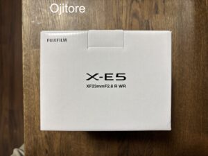 届いたままのX-E5